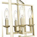Nellis 4 Light 14 inch Modern Gold Indoor Pendant Ceiling Light